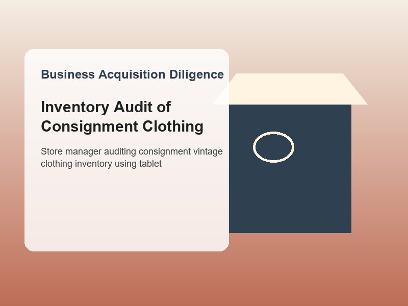 Store manager auditing consignment vintage clothing inventory using tablet
