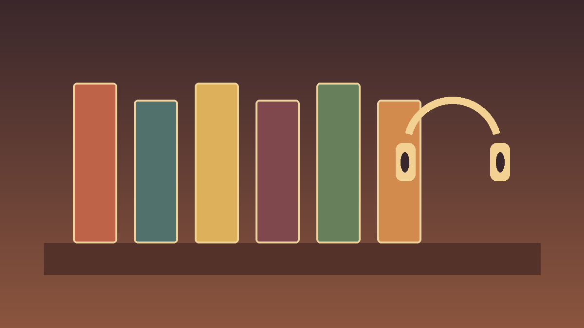 Curated classic audiobook listening shelf